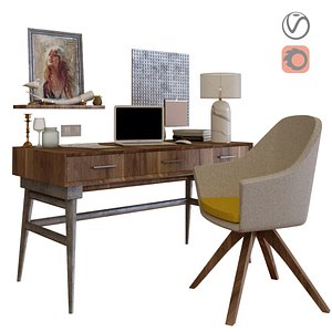 3D workplace office