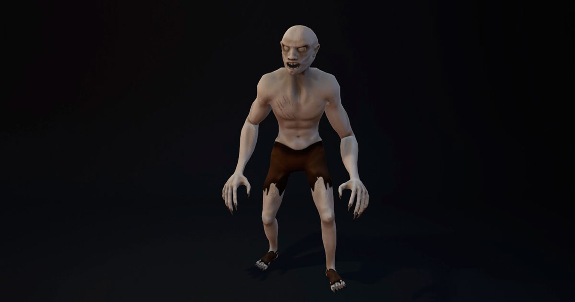 Wendigo Character Animations 3D Model - TurboSquid 1266110