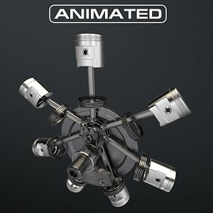 3D AirCraft Engine model