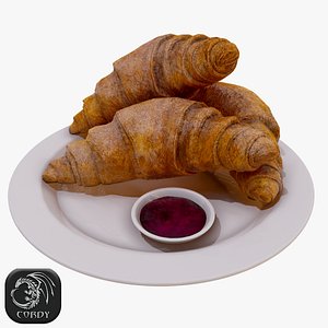 3D croissant jam