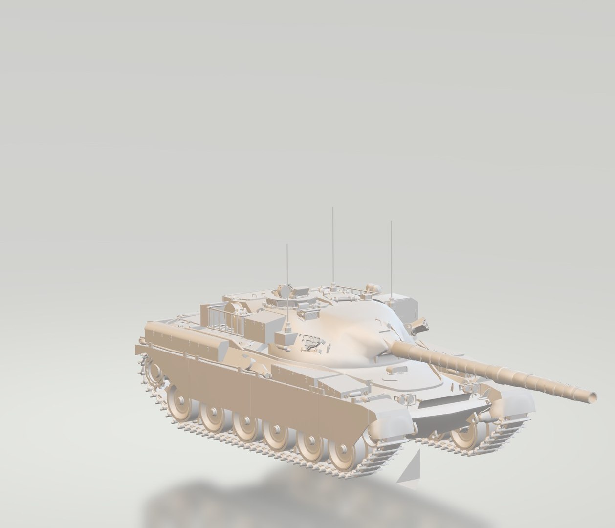 Chieftain Tank Model - TurboSquid 1364545