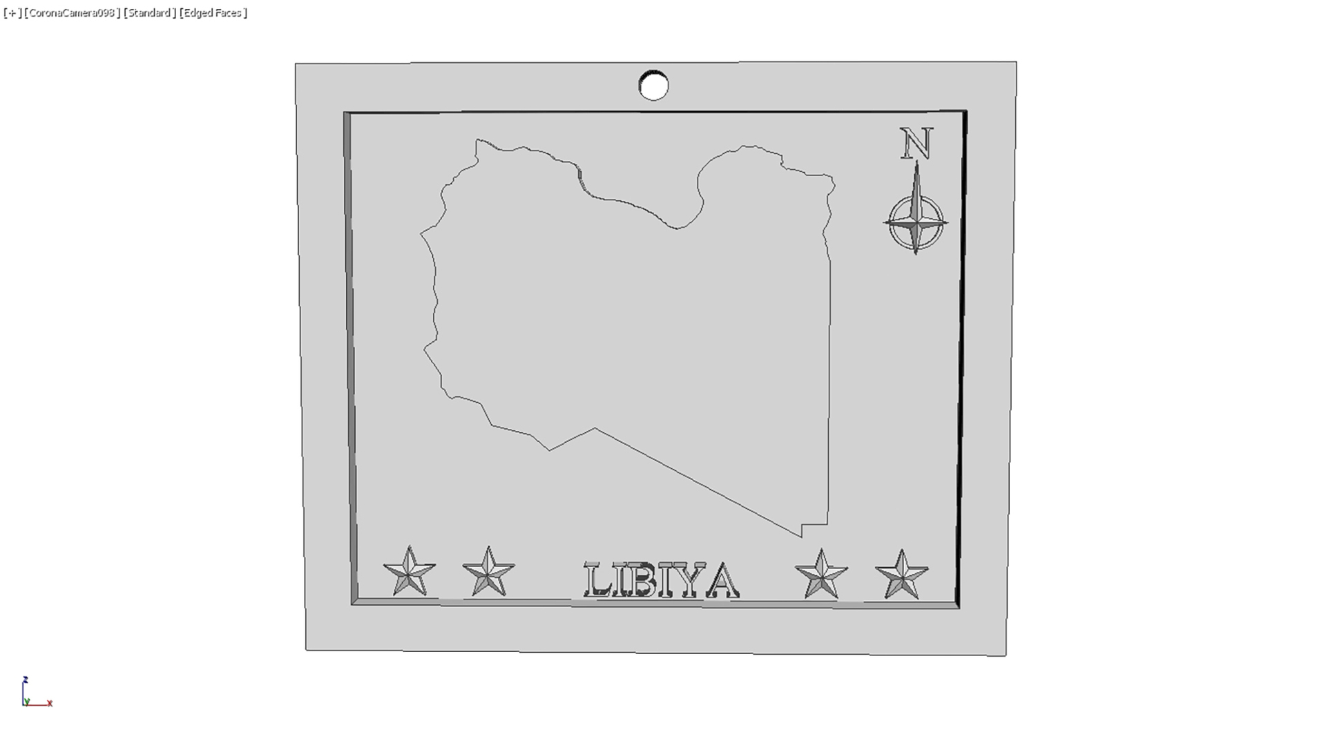 Libya Libiya Map Print 3D TurboSquid 1726626   W20 