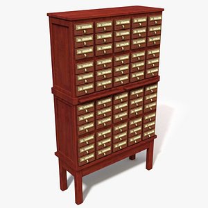 3d 3ds storage cabinet catalog cards