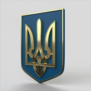 Ukraine State Emblem 3D model