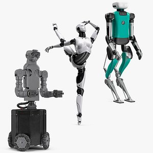 Rigged Robots Collection 9 for Maya