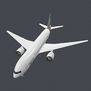 B772 real-time PBR plane