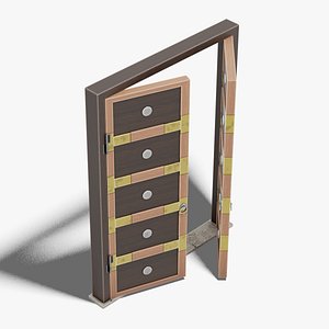 3D model Japanese Furniture Kit - Door Typ A
