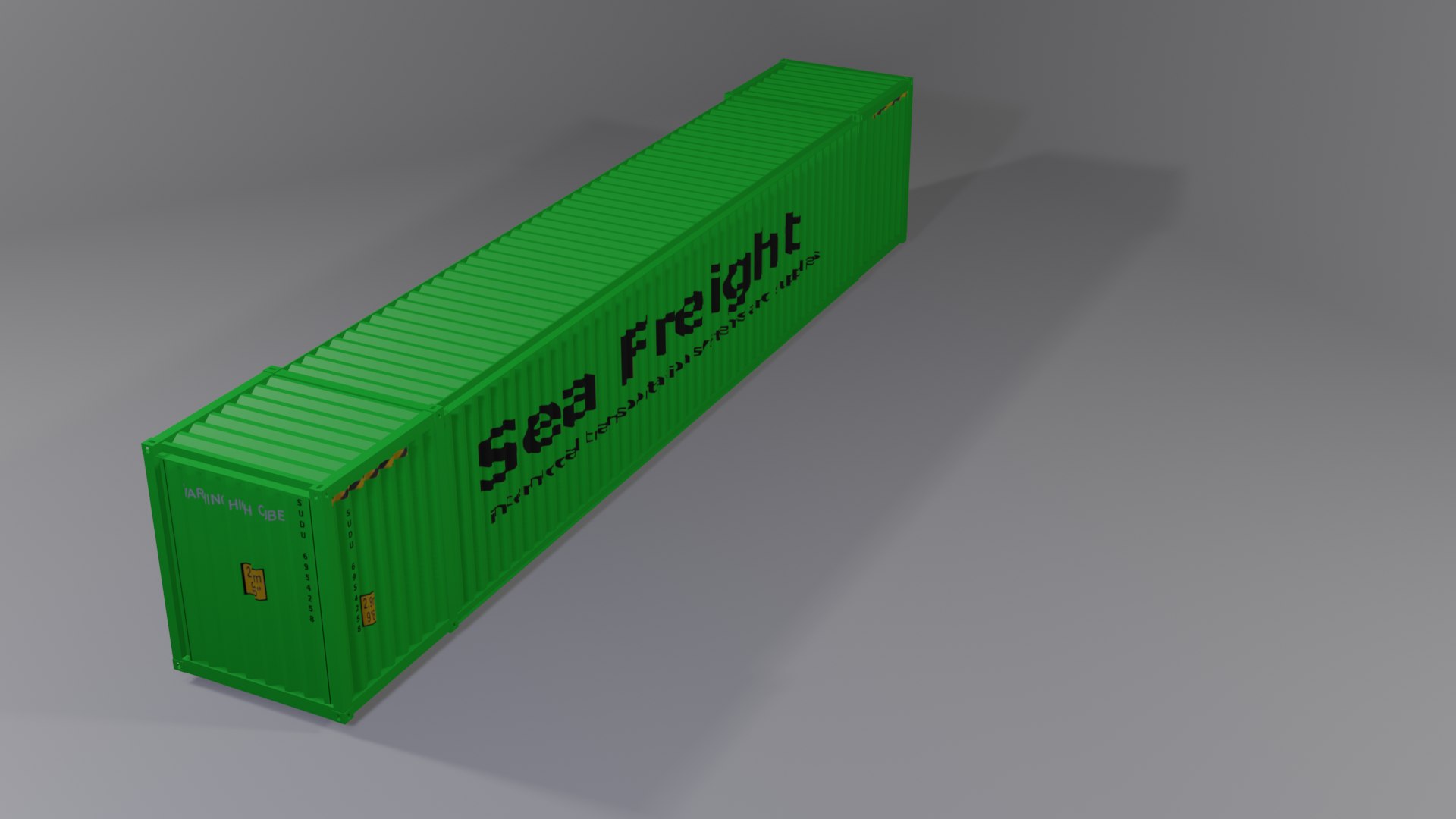 3D 53 Foot High Cube Shipping Container - TurboSquid 1781529