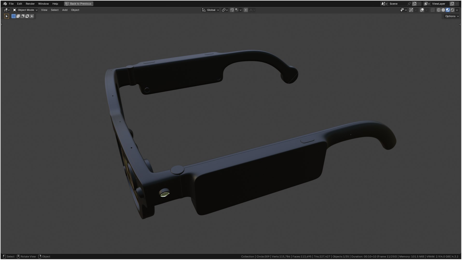 3D Aria Gen 2 Smart Glasses model https://p.turbosquid.com/ts-thumb/qO/WAinvp/Cl/screenshot20250312151001/png/1741771673/1920x1080/fit_q87/6d0ffe317bb9ff13a773aa327b5e28ffb5654ec3/screenshot20250312151001.jpg