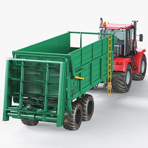 Tractor with Fertilizer Machine