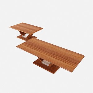 free design wooden table 3d model
