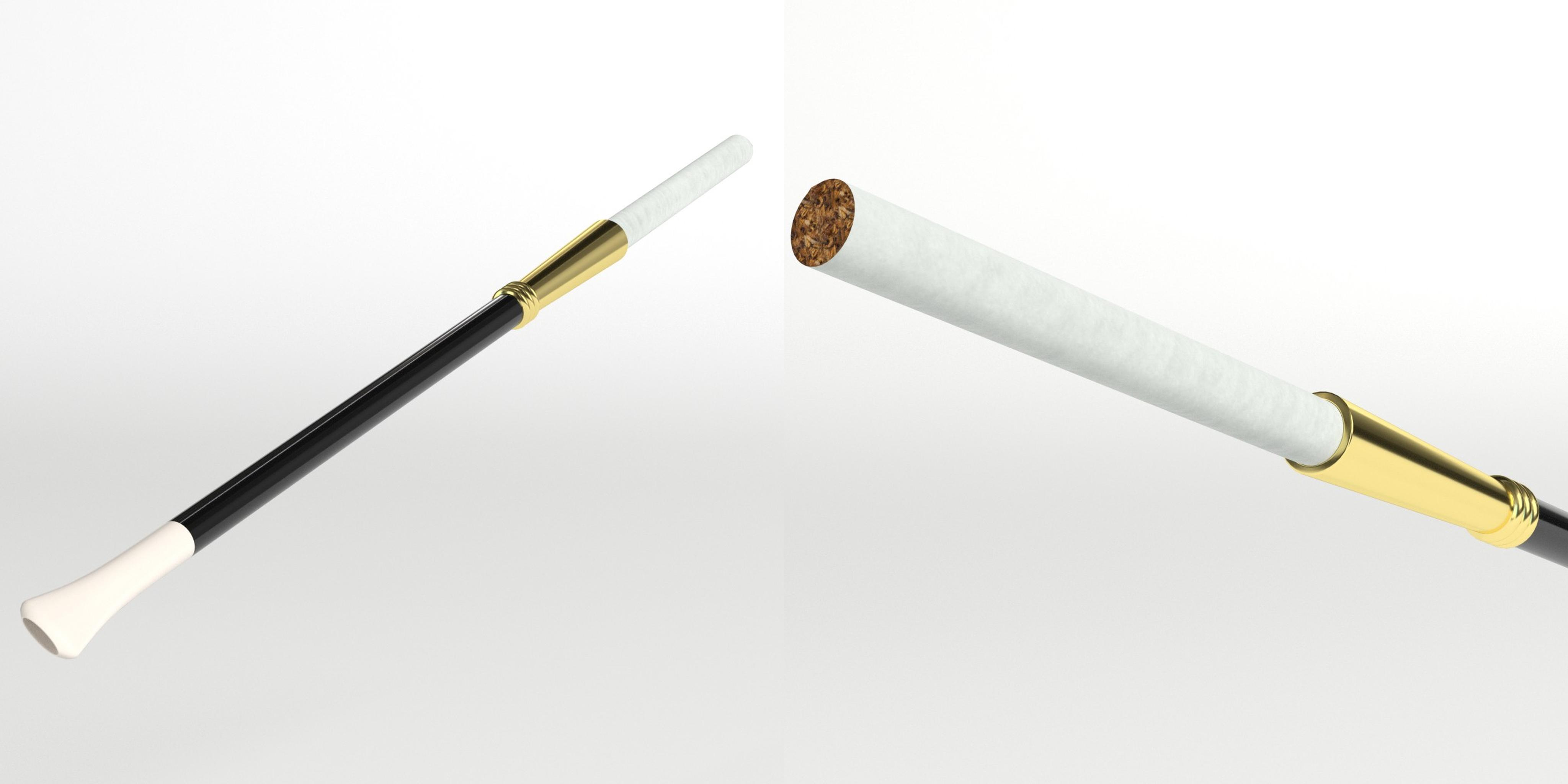3D cigarette holder model TurboSquid 1409691