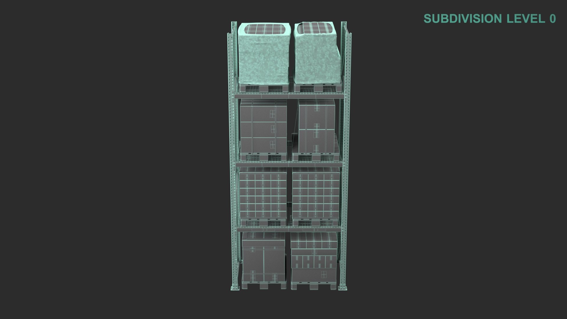 Warehouse Shelf With Pallets 3D https://p.turbosquid.com/ts-thumb/qO/lc8oyr/qq/wireframe0008/jpg/1687851216/1920x1080/fit_q87/3a09a9d9245dfb165c097b1fe1b2e532d8b21dde/wireframe0008.jpg
