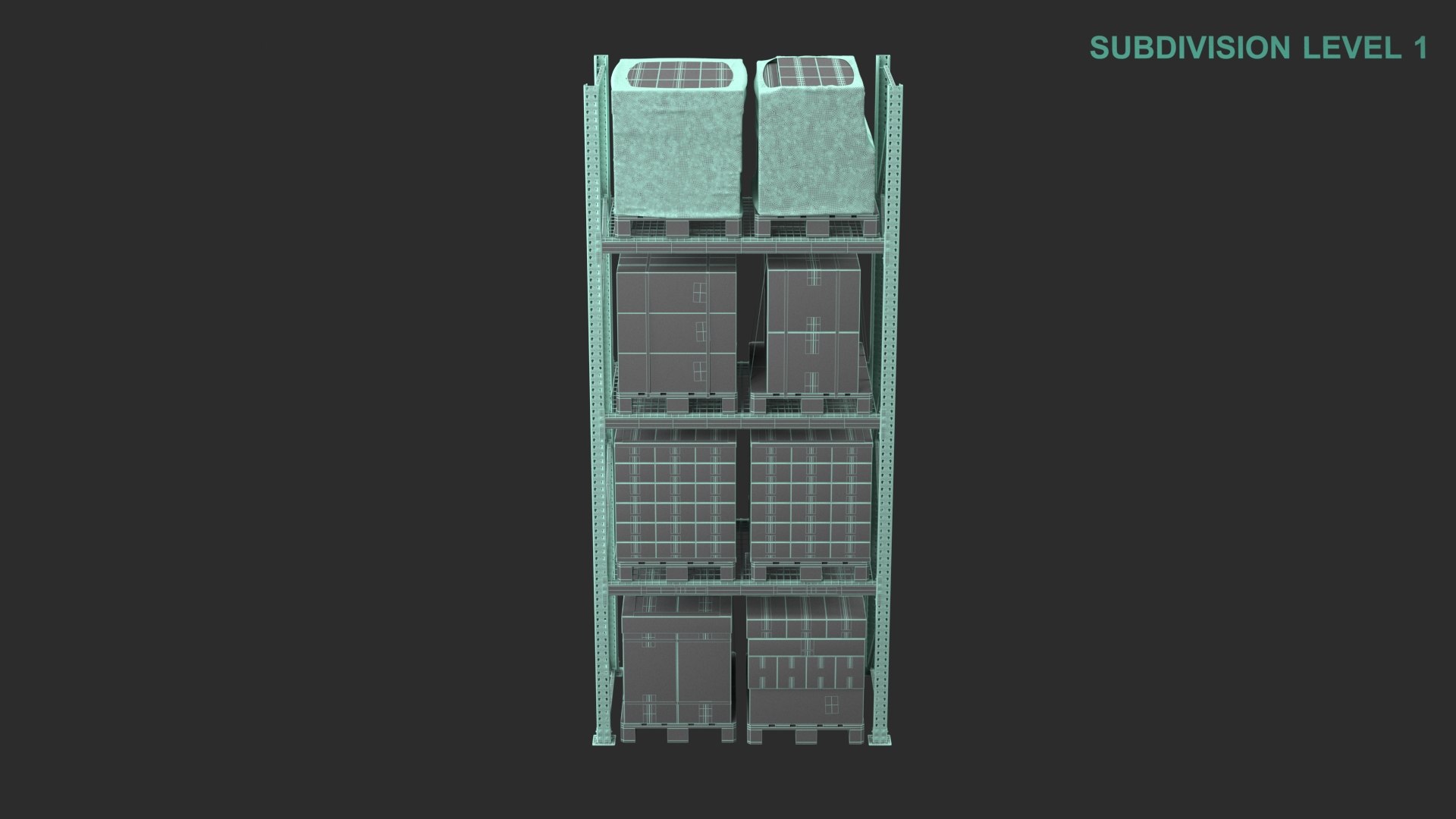 Warehouse Shelf With Pallets 3D https://p.turbosquid.com/ts-thumb/qO/lc8oyr/zi/wireframe0005/jpg/1687851214/1920x1080/fit_q87/b81a10451a8a060a3ca6902333843a9c50e6fe9a/wireframe0005.jpg