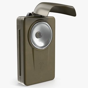 Vintage Pocket Flashlight Military Style Olive