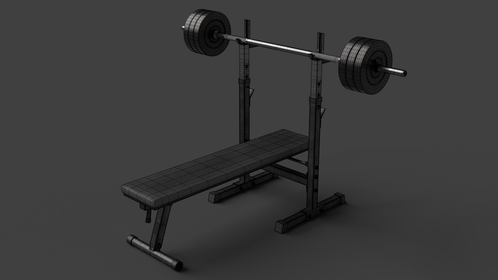 Barbell with Bench 3D model https://p.turbosquid.com/ts-thumb/qO/ptB2Hr/aO/wire_0001/jpg/1654774598/1920x1080/fit_q87/5aedcab788591dc5a73384a740a8386edaf820e8/wire_0001.jpg