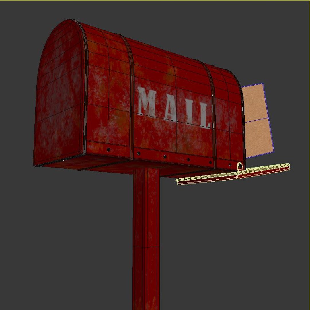3d Old Letter Box Model
