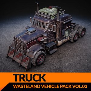 Post Apocalyptic Truck 3D Model