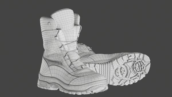 3D realistic men winter boots - TurboSquid 1520030
