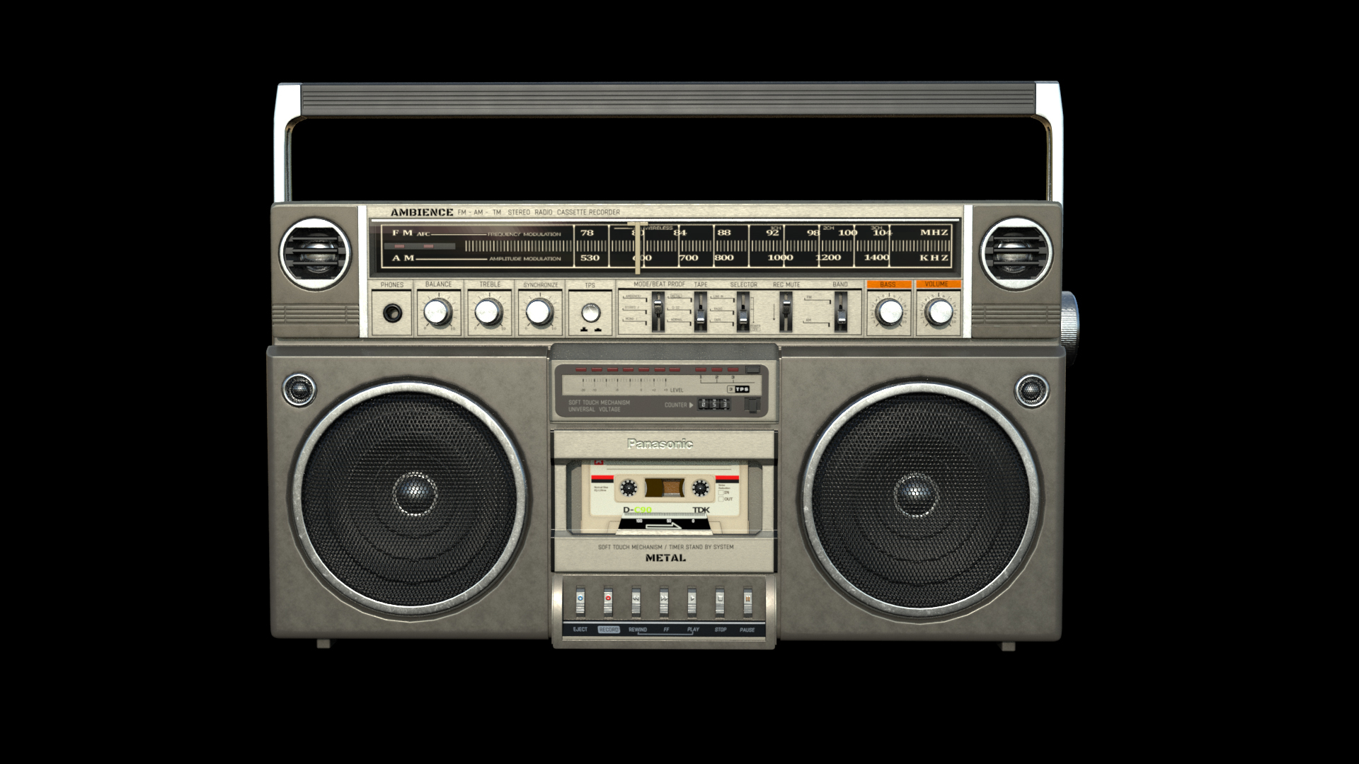 SEMIER Retro Boombox Cassette Player AMFM Radio Ecuador