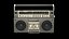 old boombox cassette tape model