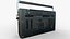 old boombox cassette tape model