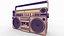 old boombox cassette tape model