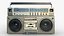 old boombox cassette tape model