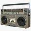 old boombox cassette tape model