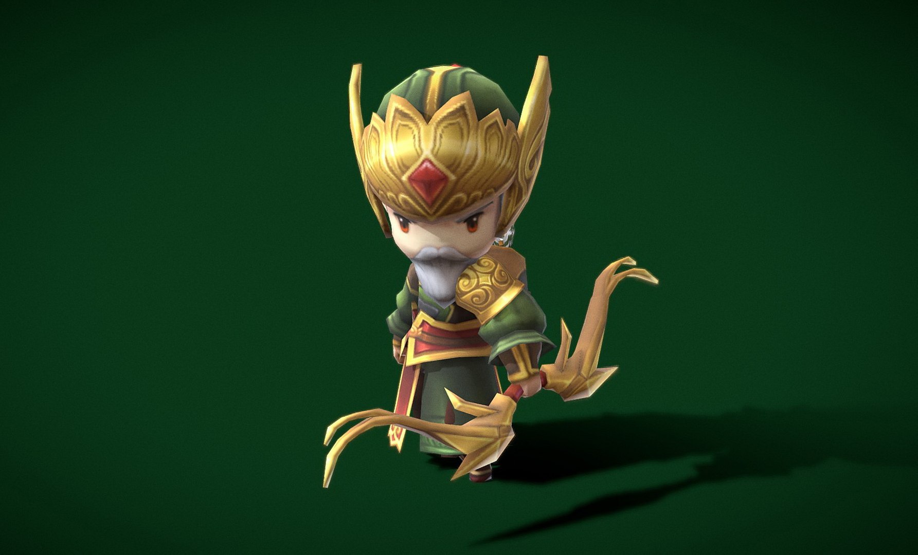 3D Three Kingdoms Huang Zhong TurboSquid 2015071