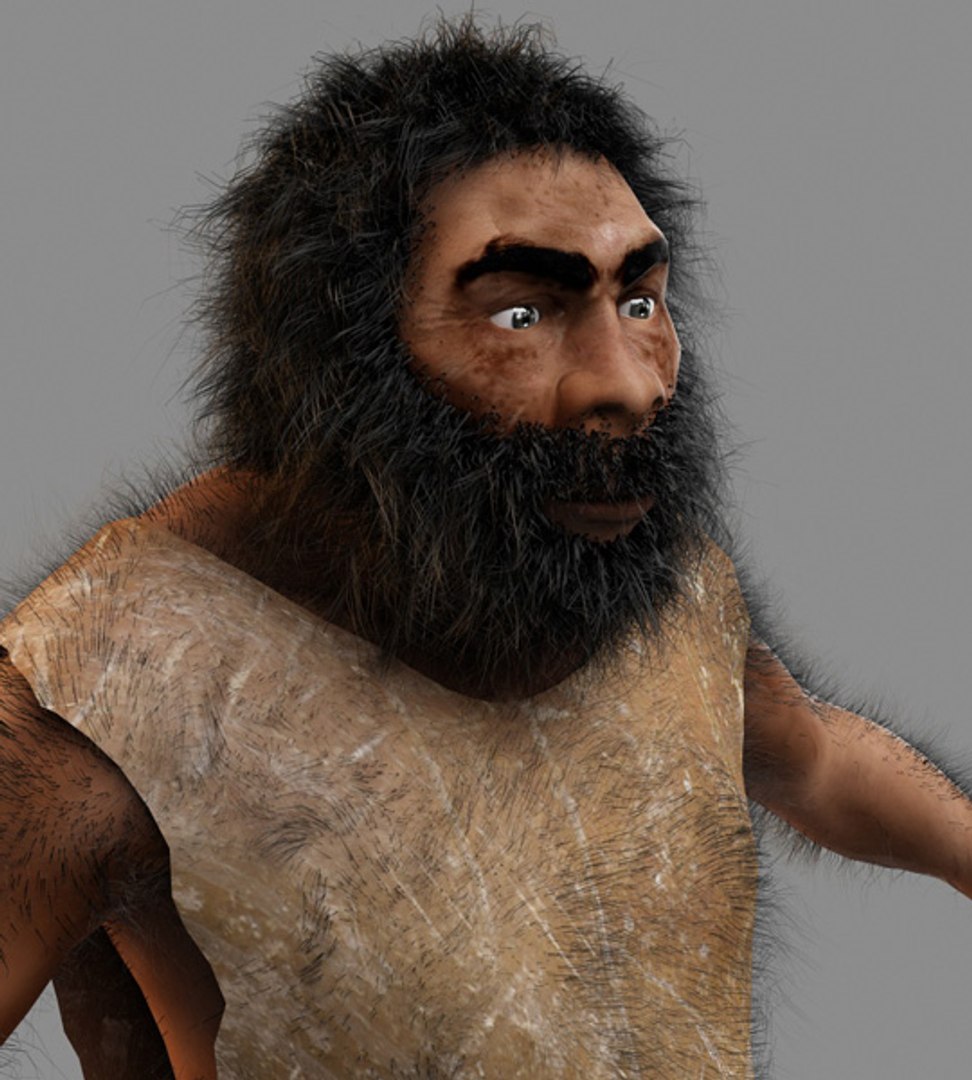 Neanderthal T-Pose Fur 3D model - TurboSquid 2089909