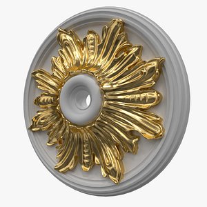 3D Ceiling Sockets Gypsum Plaster DR182