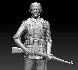 german soldier 3D