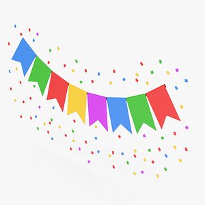 3D Party Banner model