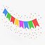 3D Party Banner model