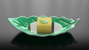 Tofu on Leafy plate model