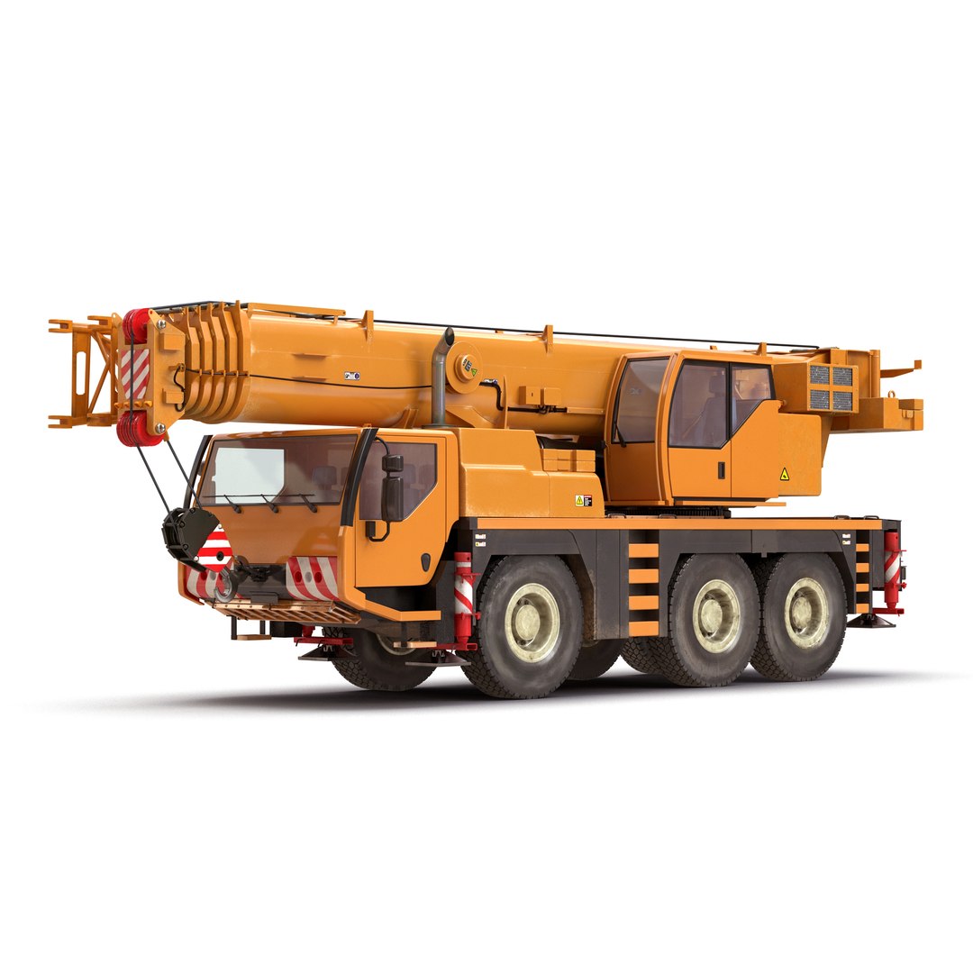 Compact Mobile Crane 2 3D model preview
