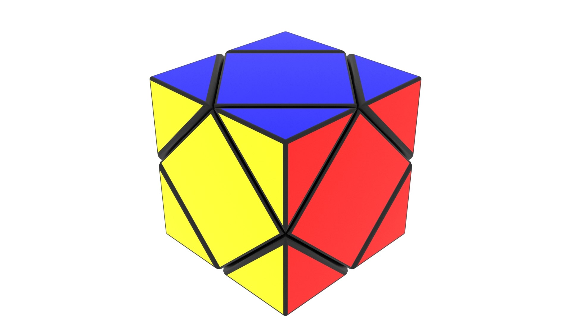Skewb Puzzle 3D - TurboSquid 1727372