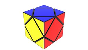 Skewb Puzzle 3D