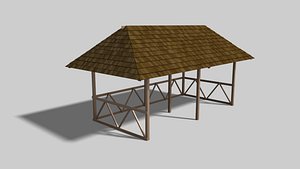 wooden shed