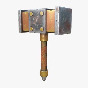 metal hand hammer 3D model