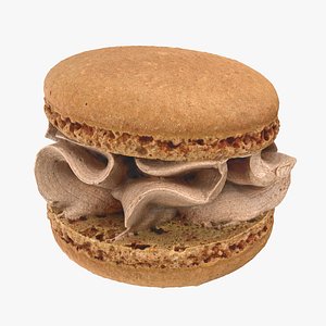 3D Cream Macarons 02