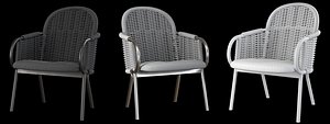 zantilam wicker armchairs 3D model