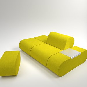 interior soft line heart 3D model