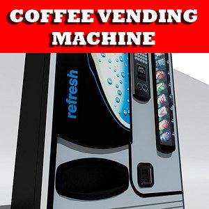 coffee vending machine 3d model