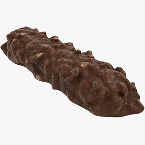 3D model triple choc chocolate