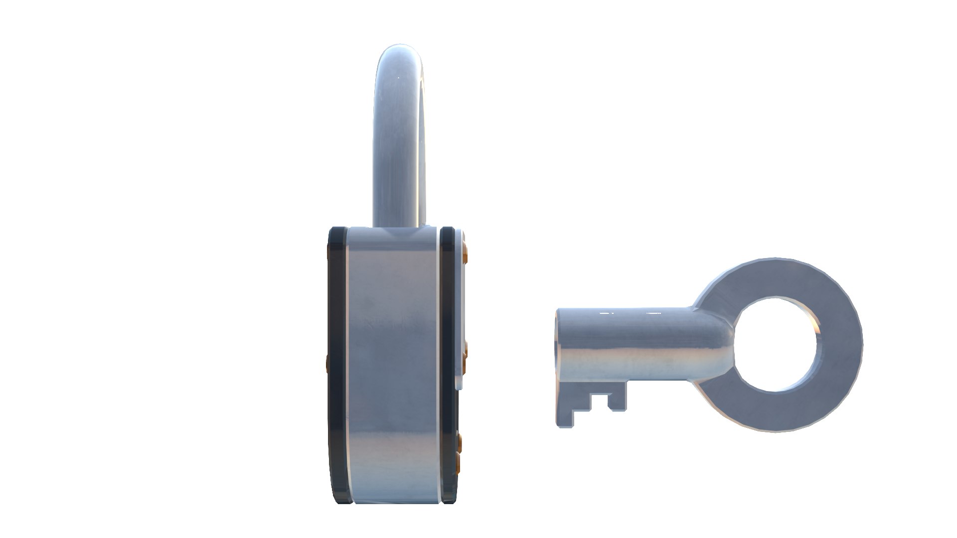 3D Key With Lock - TurboSquid 2376152