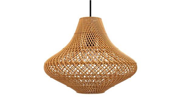 3D Pasadena rattan ceiling tulip skirt lamp - TurboSquid 1893199