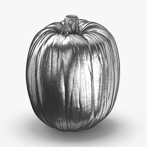 Silver Pumpkin Decoration