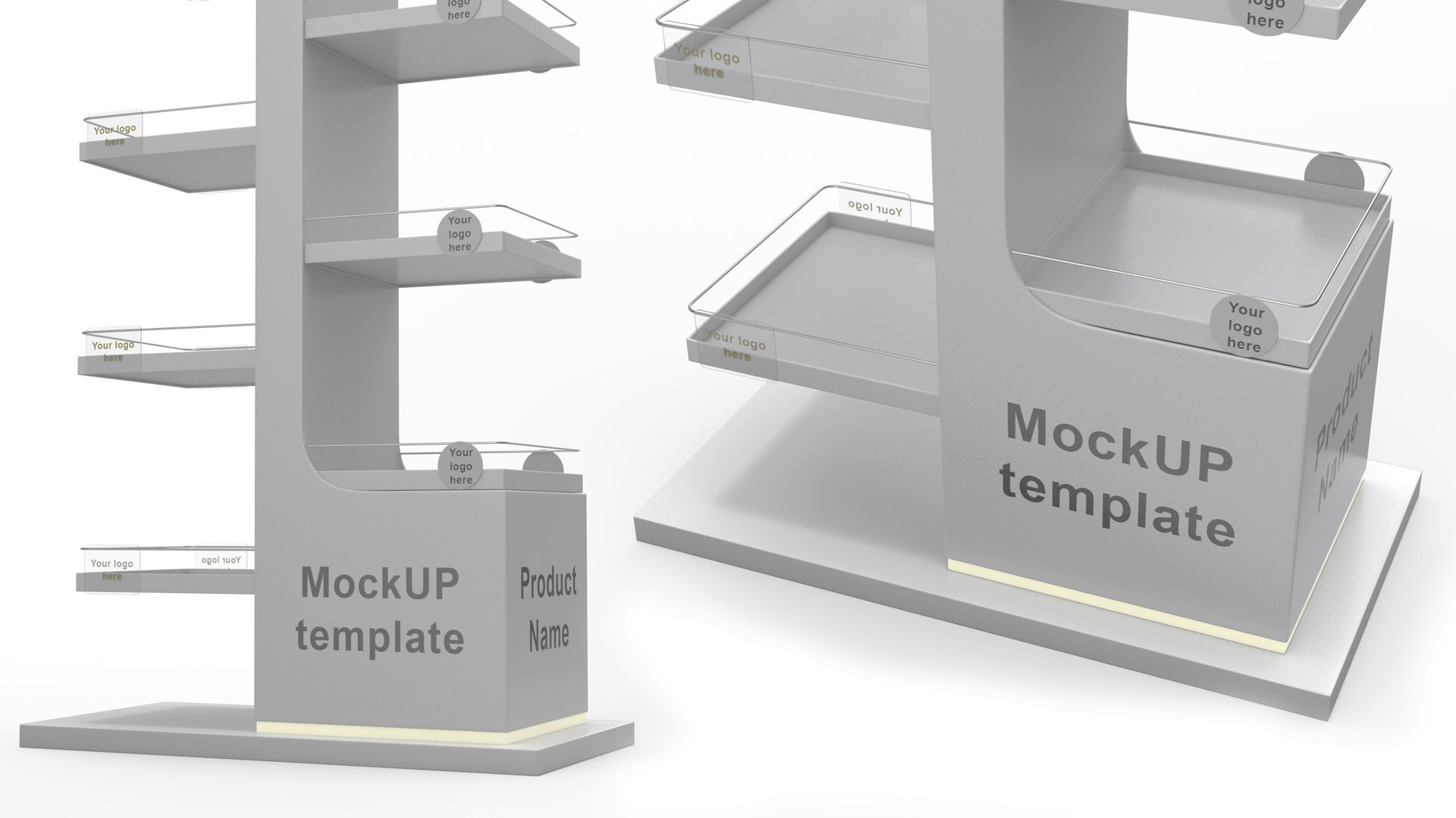 White Standing Shop Display Model - TurboSquid 2097706